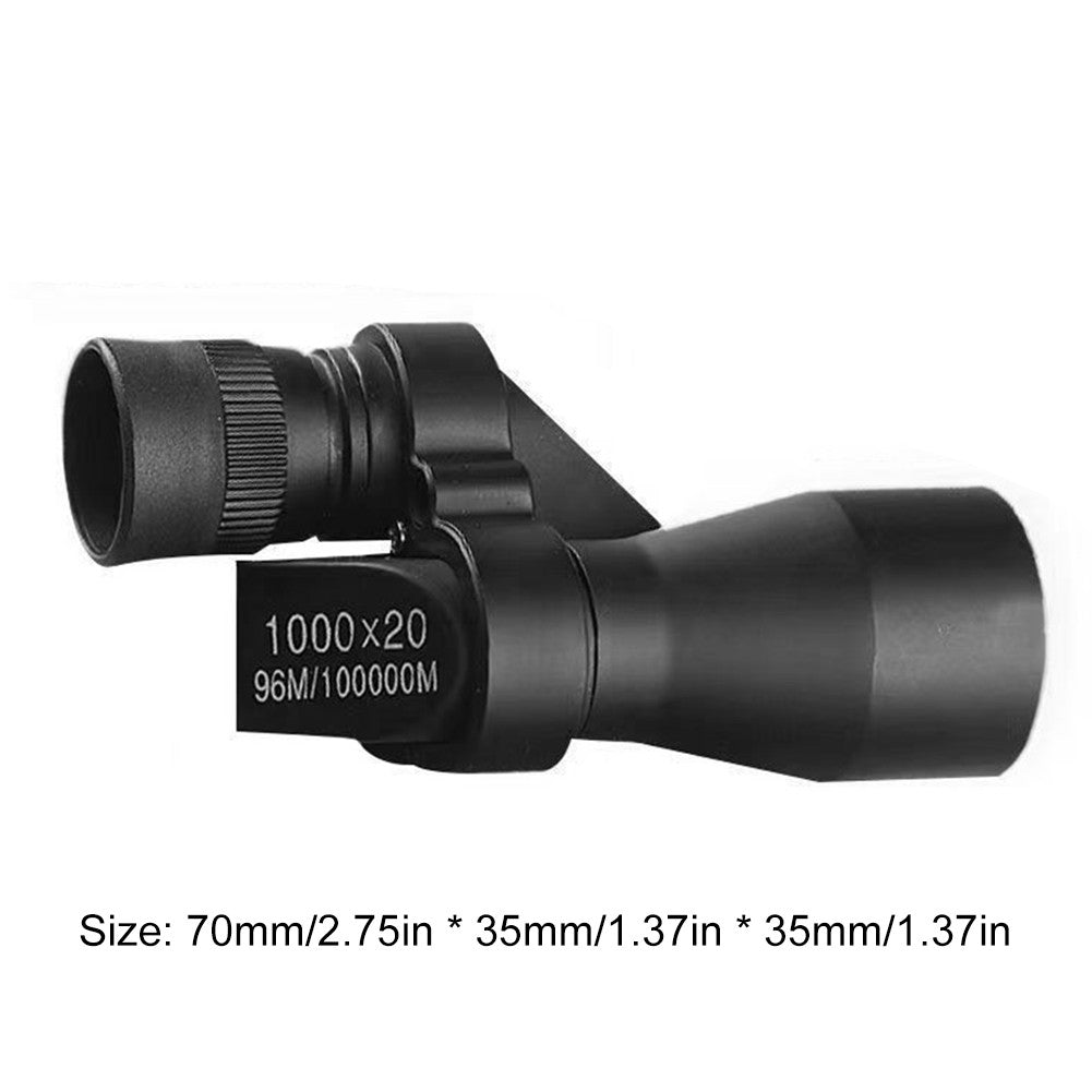 Portable Mini Pocket Monocular Telescope 1000x20 High Magnification Zoom Outdoor Fishing Telescope for Hunting Camping