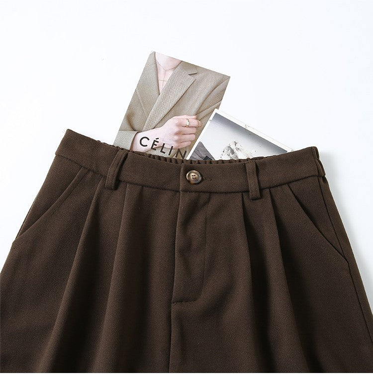 High Waist Plus Size Women Skirt Spring Women Clothing High Waist Hepburn Style Mid-Length A-Line Skirt New Casual Solid Skirts