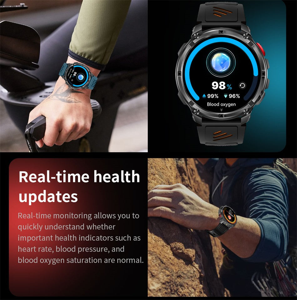 New T-Rex3 Ultra 1100mAh Battery Smart Watch GPS Track Compass IP69K Waterproof Sports tracker Outdoors Military Smartwatches
