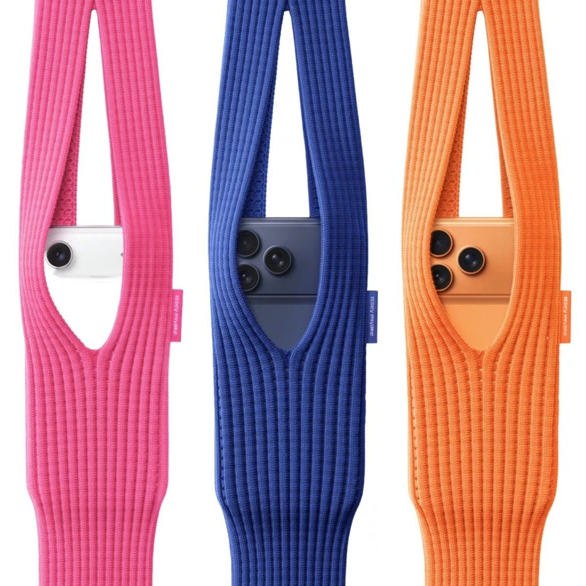 For Apple Devices Knitted Crossbody Bag Pet Lovers Christmas Gift with Winter Tech Accessory for iPhone iPad Stocking Stuffer