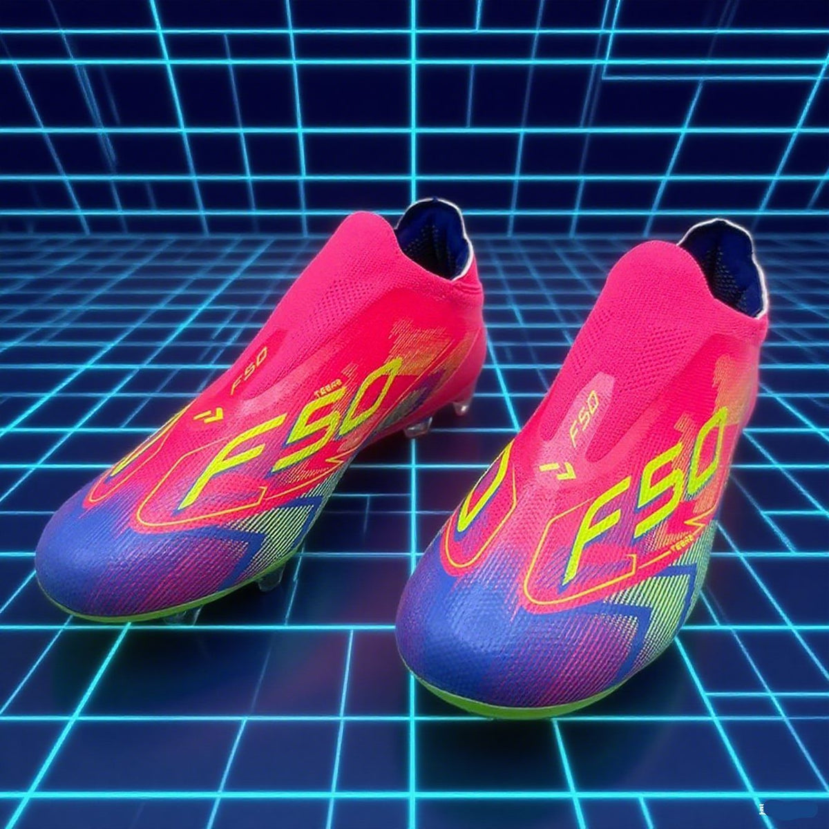 With-out Lace Mens Soccer Shoes SLIP-ON Turf Soccer Cleats for Kids Sneakers TF/FG Training Football Boots Chuteira Campo