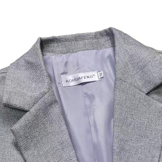 Blazer Pattern Versatile Wedding Men Fashion Business Gentleman Herringbone British Style Professional Casual Performance Blazer