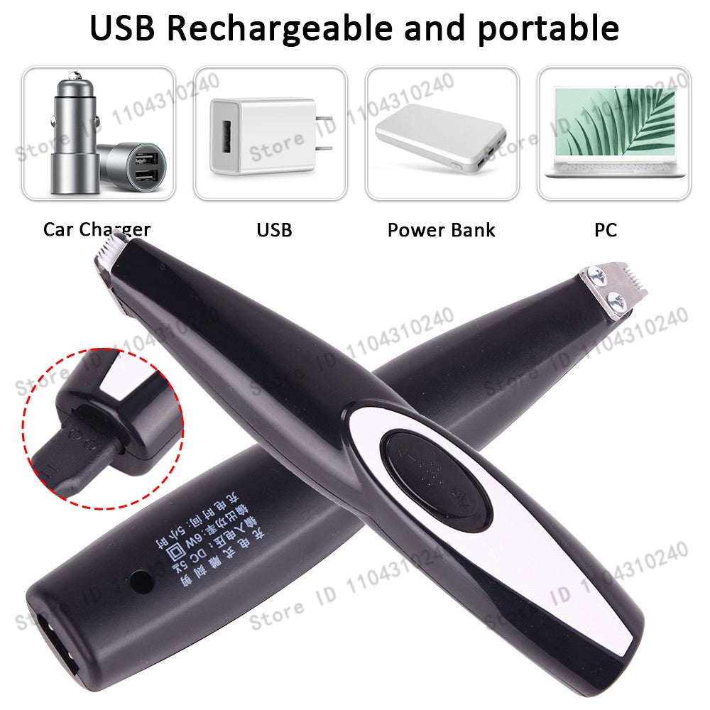 Electric Pet Clipper Grooming Kit for Dogs Reachageable Trimmer Haircut Cat Hair Cutting Remover Quiet Nail Grinder Machine Set