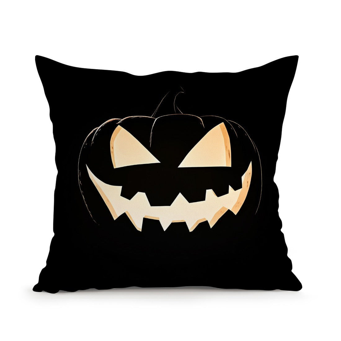 Halloween Ghost Pumpkin Print Cushion Cover Peach Skin Velvet Room Home Sofa Living Office Car Simplicity Pillow Cover 45x45CM