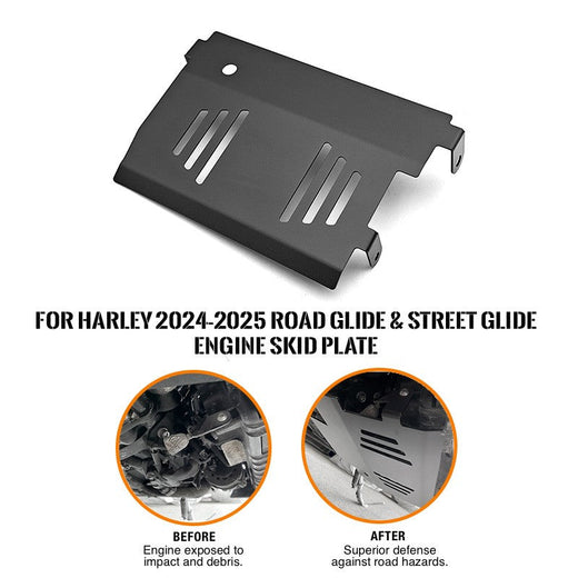 For Harley Davidson CVO Road Street Glide 2024 2025 Motorcycle Accessories Lower Engine Chassis Protector Skid Plate Guard Cover