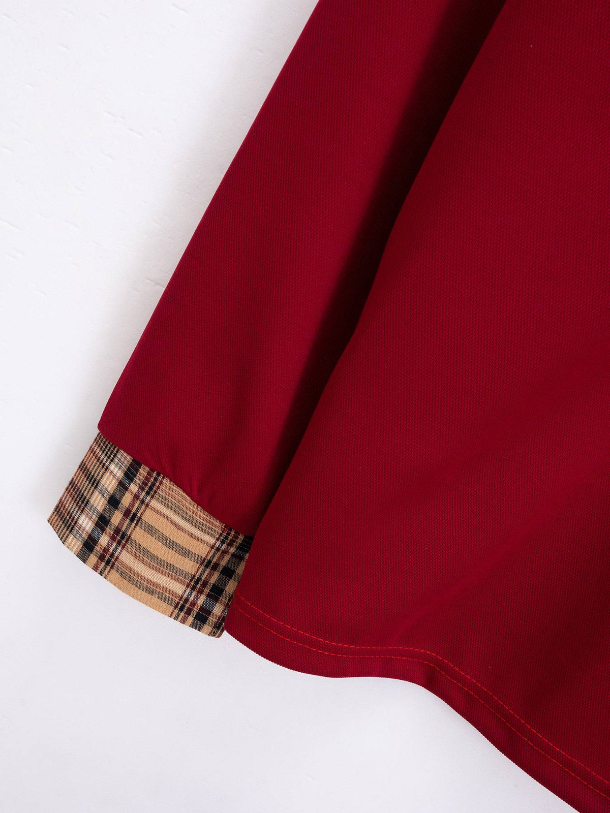 New men's casual spring and fall fashion plaid lapel long sleeve pocket comfortable party outdoor top polo shirt