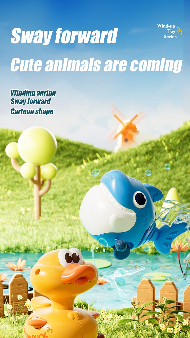 Cute pets winding slide toys fun swing pet styling children's toys crash resistant baby crawling training birthday gifts