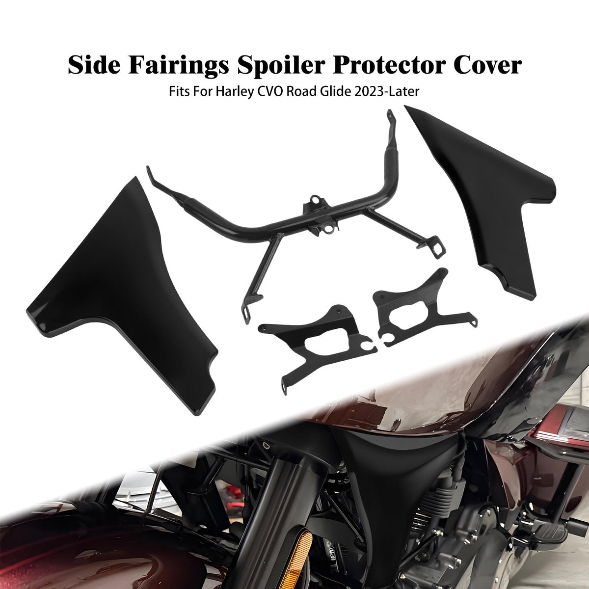 Motorcycle Fairing Side Cover Panel Spoiler Bracket Kit For Harley Touring Road Glide FLTRXSE 2023 FLTRX FLTRXSTSE CVO 2024 2025