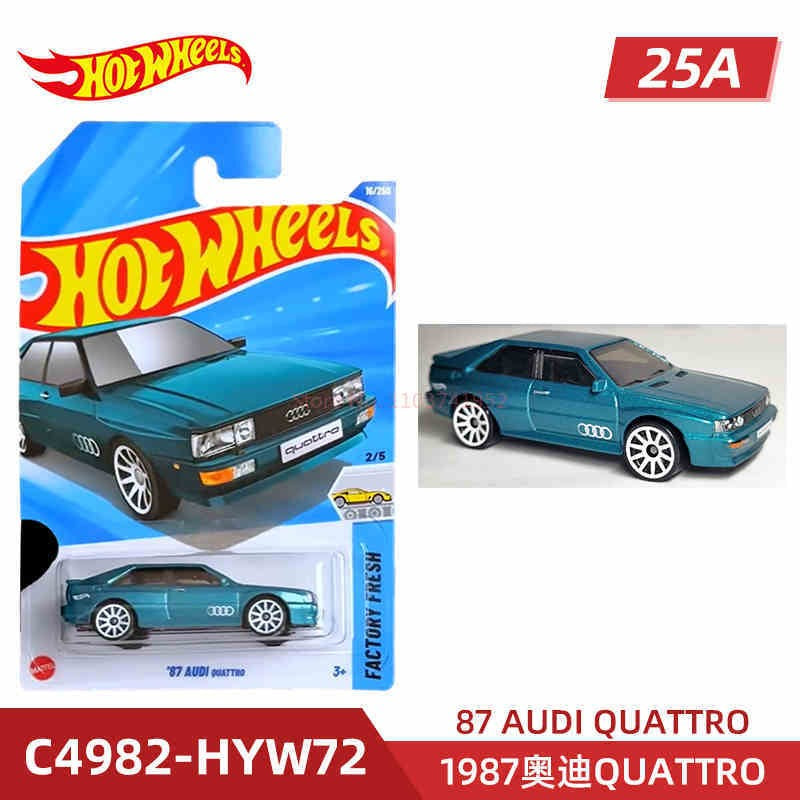 Original Hot Wheels Cars 2025 A Case Audi Quattro 1:64 Diecast Vehicle Model Cars Desktop Decoration Collection Toys Boy Gifts