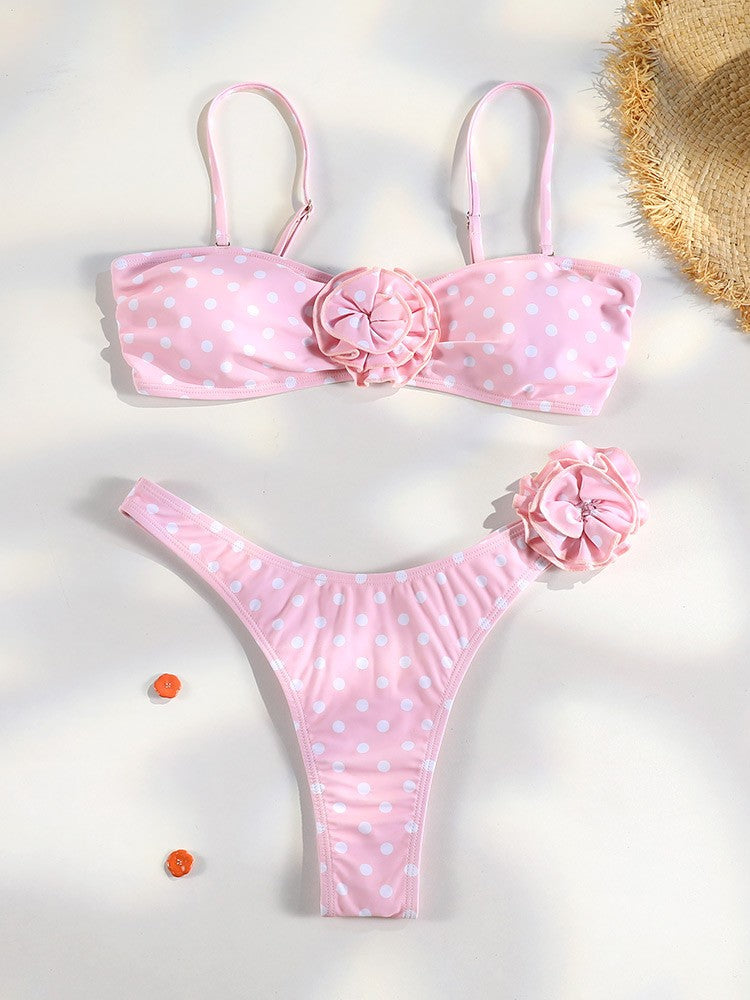 Brown Color Bikinis Bow Swimwear Women'S Summer Swimsuit 2025 Sexy Bikini Set Low Waist Beachwear Push Up Bathing Suits
