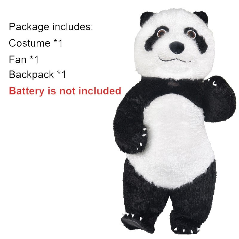US stock Inflatable Polar Bear Costume Mascot for Advertising Christmas Halloween Adult Fursuit Panda Gorilla Carnival Suit