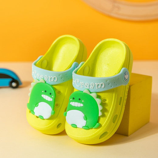 Summer Kids Sandals Hole Children's Shoes Slippers Soft Anti-Skid Cartoon DIY Design Hole Baby Shoes Sandy Beach For Boys Girls