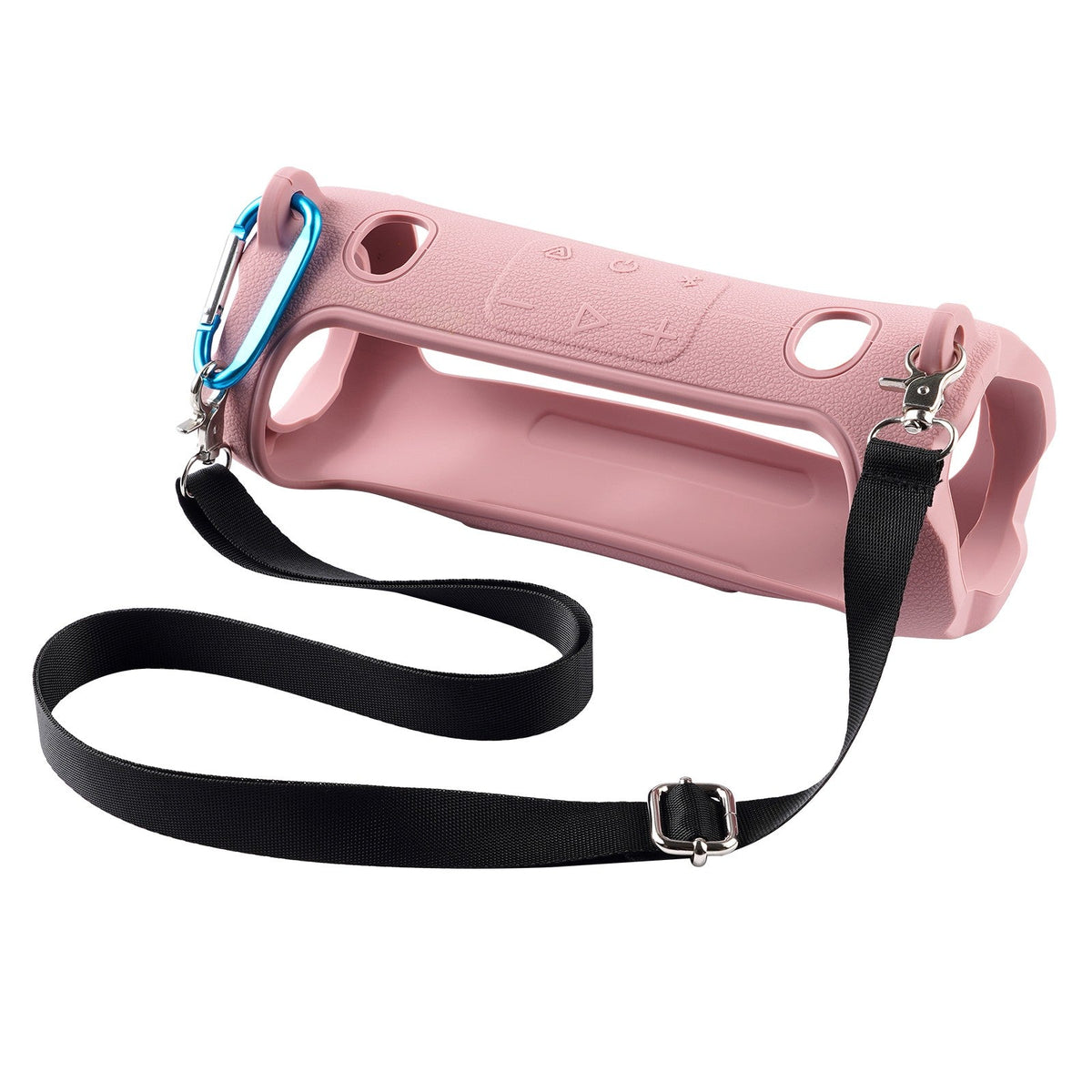 Portable Bluetooth Speaker Carry Silicone Case,Soft Protective Sleeve Cover with Shoulder Strap for JBL Charge 6 Speaker