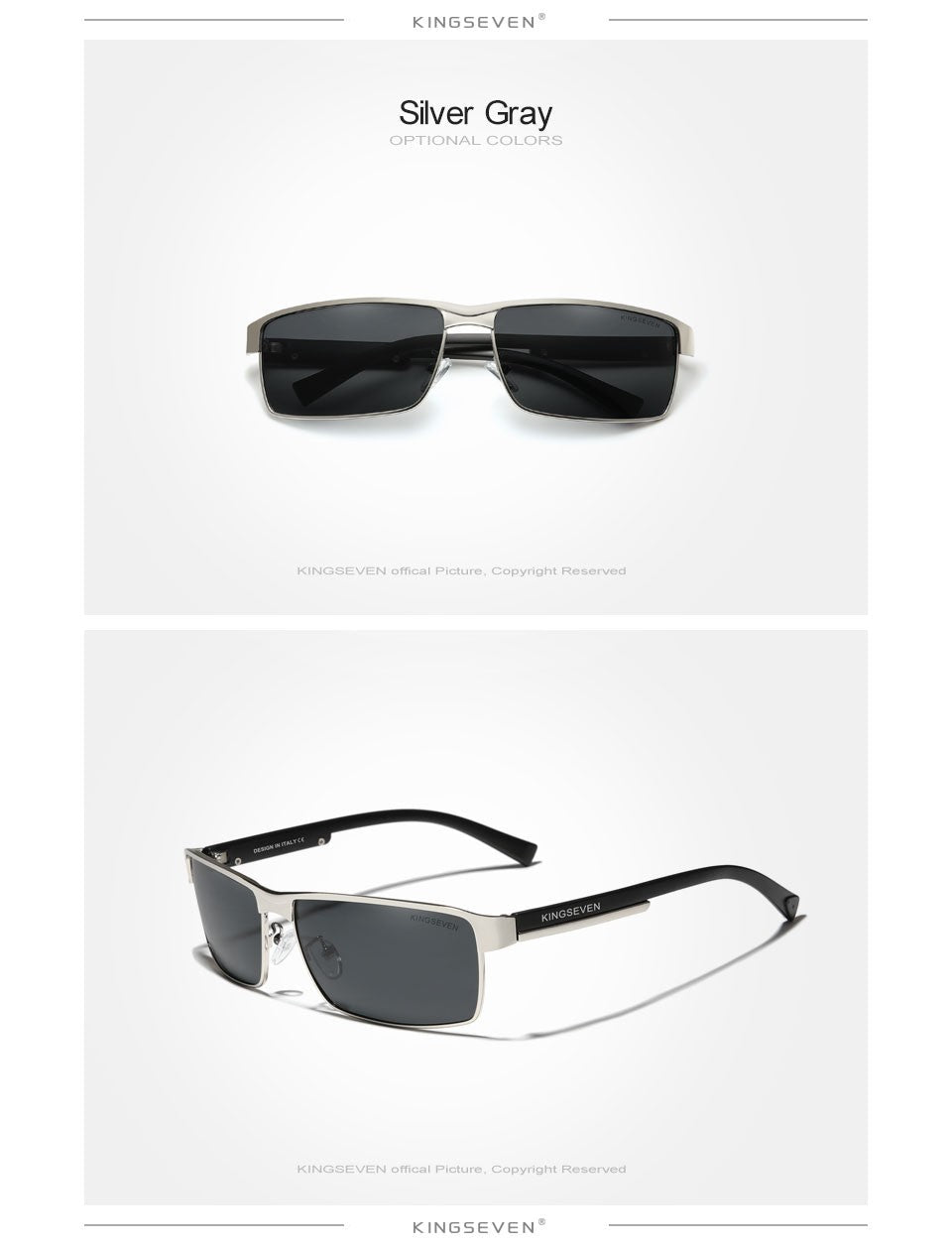 KINGSEVEN New Photochromic Sunglasses Men Chameleon Polarized Pilot Sun Glasses Driving Square Eyewear Men's Sun Glasses Male