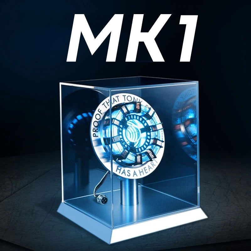 New Sale: Man Mk1 and Mk2 Arc Reactors Tony Stark's Heart of Mark Armor Avengers Figures with LED Lights 1:1 Chest lamp toy edc