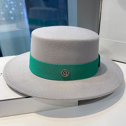 Fedora Hats for Women Fashion Elegant Bowler Dress Caps Panama Church Wedding Ribbon Band Hat Men Felt Jazz Hat