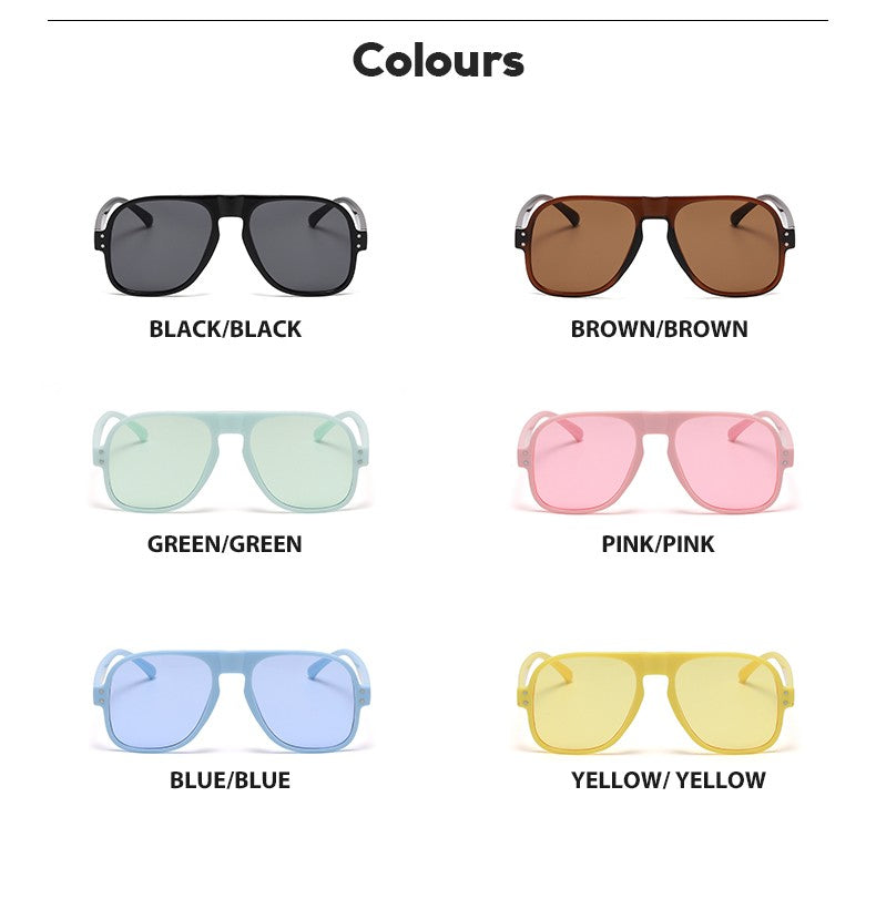 GD Aviator sunglasses with metal hinge Colorful modern street sunglasses Fashion trend eyeglasses frame