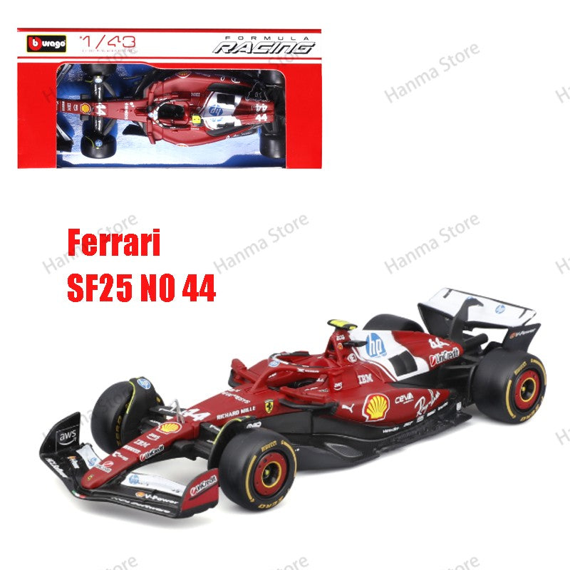 New 2025 F1 Bburago 1:43 Mclaren Mcl39 Miami Gp Monaco Gp Amg W16 F1 Alloy Miniature Diecast Model F1 Champion Mcl38 Toys Gift