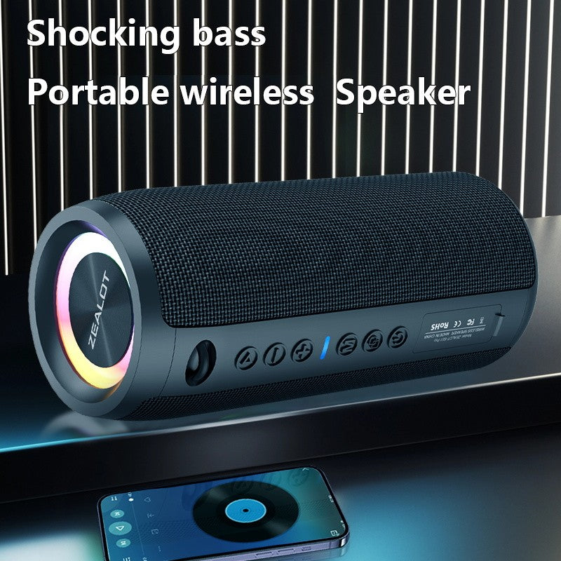 ZEALOT S51 Pro 40W Wireless Speakers, Outdoor Portable Subwoofer Speaker, Waterproof IPX 6, Dual Pairing,5200mAh Battery.