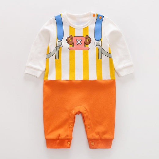 Spring And Autumn Newborn Anime Style Role Play Cotton Comfortable Soft Girl Boys 0-18m Long Sleeved Baby Bodysuit