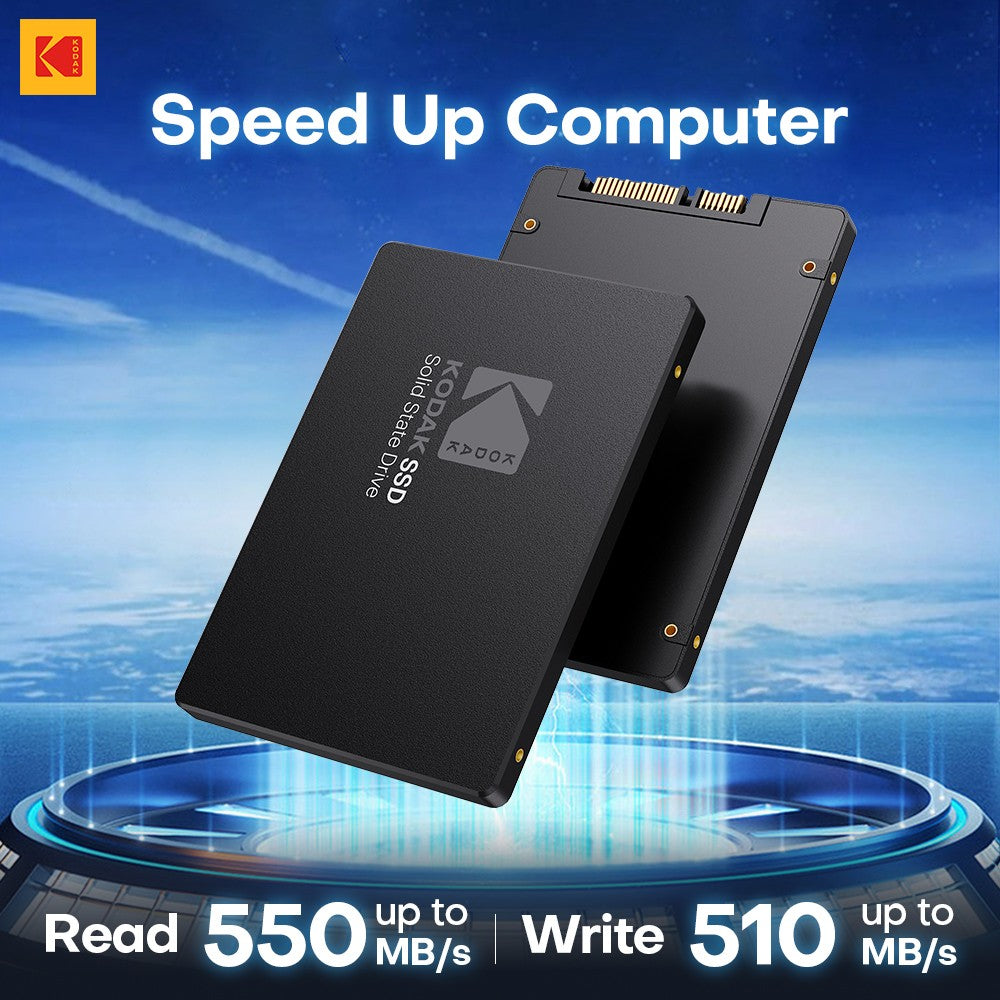 Kodak Ultra SSD 1T Sata 2.5 Inch Solid Disk High Speed 550Mb/s 512/128/256G HD SATA Disk Internal Hard Drive for Laptop Computer