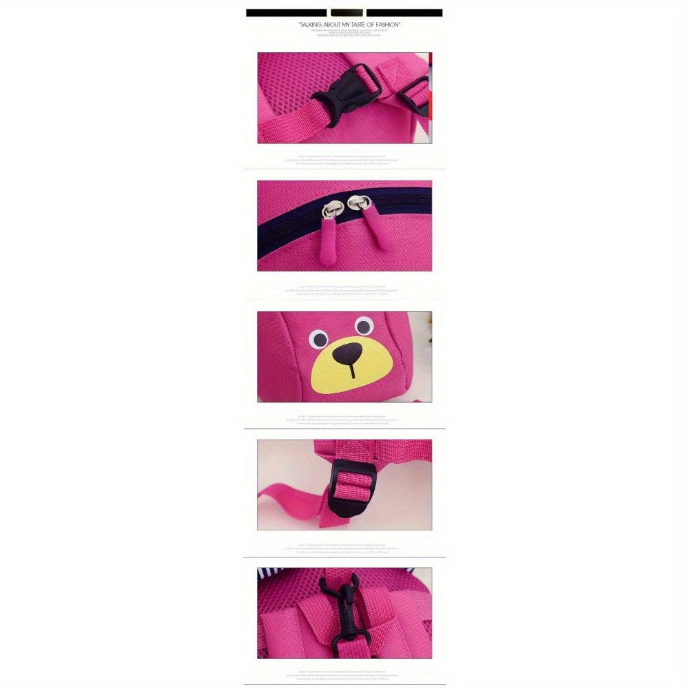 Bear 1-3 Years Old Anti-lost Schoolbag Piggy Cartoon Boys and Girls Kindergarten Primary and Secondary School Backpack