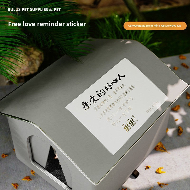 Stray Cat dog House Waterproof Outdoor Winter Warm Pet Cave Sleeping Beds Home Foldable Washable for Small Dog Puppy Supplies