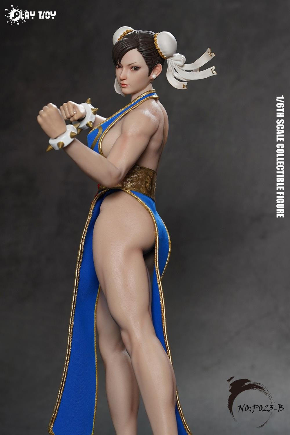 1/6 Scale Chun Li Action Figure P023 - Fighting Goddess with Movable Eyes 12'' Female Soldier Body Model Toy in Stock