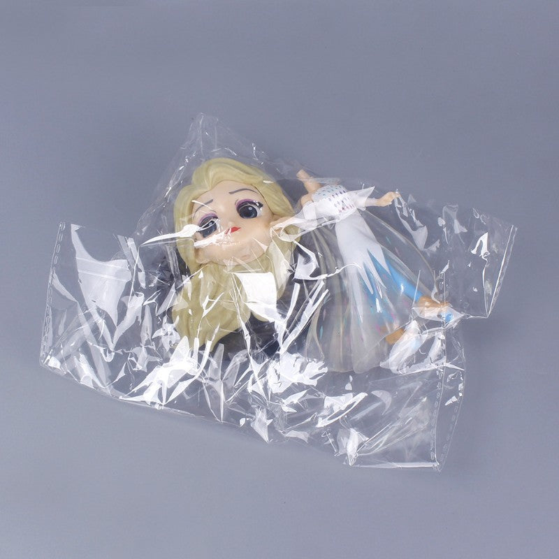 Disney Frozen Elsa Anna Princess Action Figure Cute Cartoon Model Dolls Collection Kids Toys Cake Decoration Room Ornaments Gift