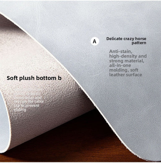Desk Pad Waterproof PU Mouse Pad Large Mousepad Laptop Non-slip Desk Mat Keyboard Mats Mouse mat, mouse wrist guard three pieces