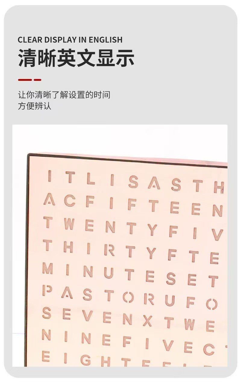 Fashion Design English Display Office Learning Reading Timer LED English Letter Display Reading Time Table