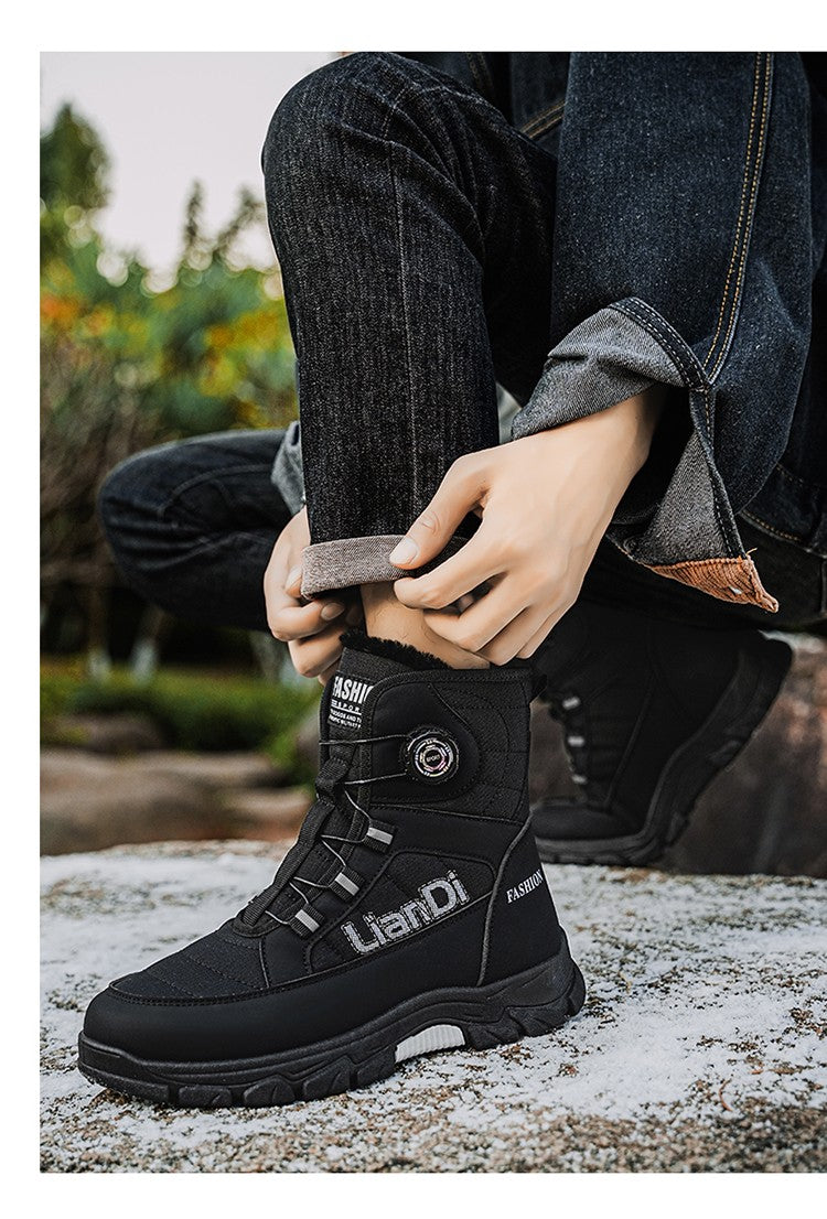 Men Top Quality Casual Snow Boots Waterproof Warm Winter Shoes Men Hiking Boots Outdoor Mountain Climbing Sneaker Man Trekking