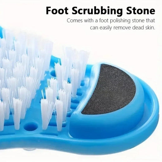 1PC Shower Foot Scrubber Massager Cleaner Spa Exfoliating Washer Wash Slipper Tools Bathroom Bath Foot Brushes Remove Dead Skin