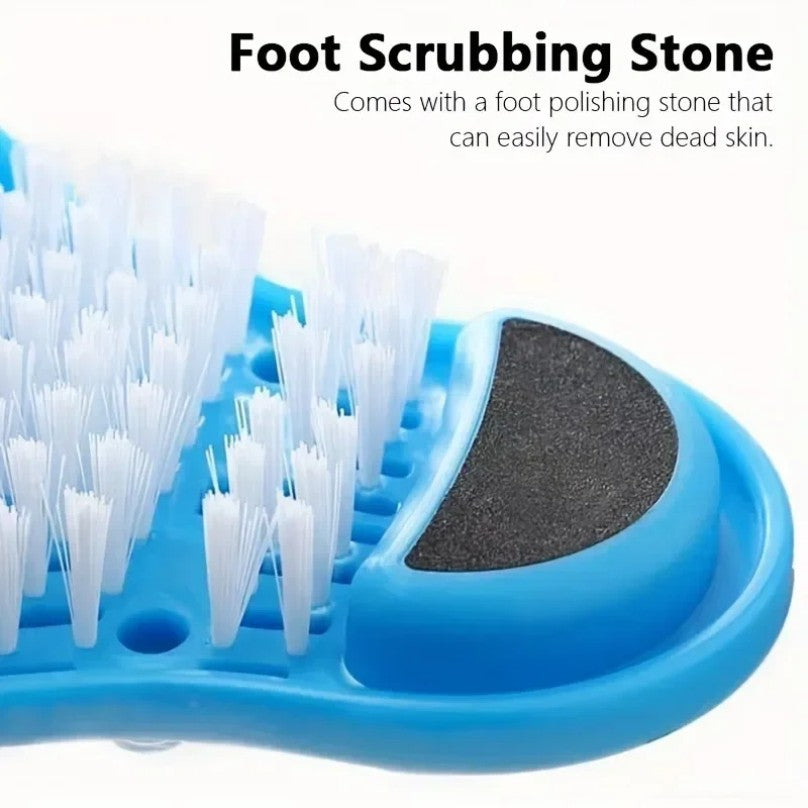 1PC Shower Foot Scrubber Massager Cleaner Spa Exfoliating Washer Wash Slipper Tools Bathroom Bath Foot Brushes Remove Dead Skin