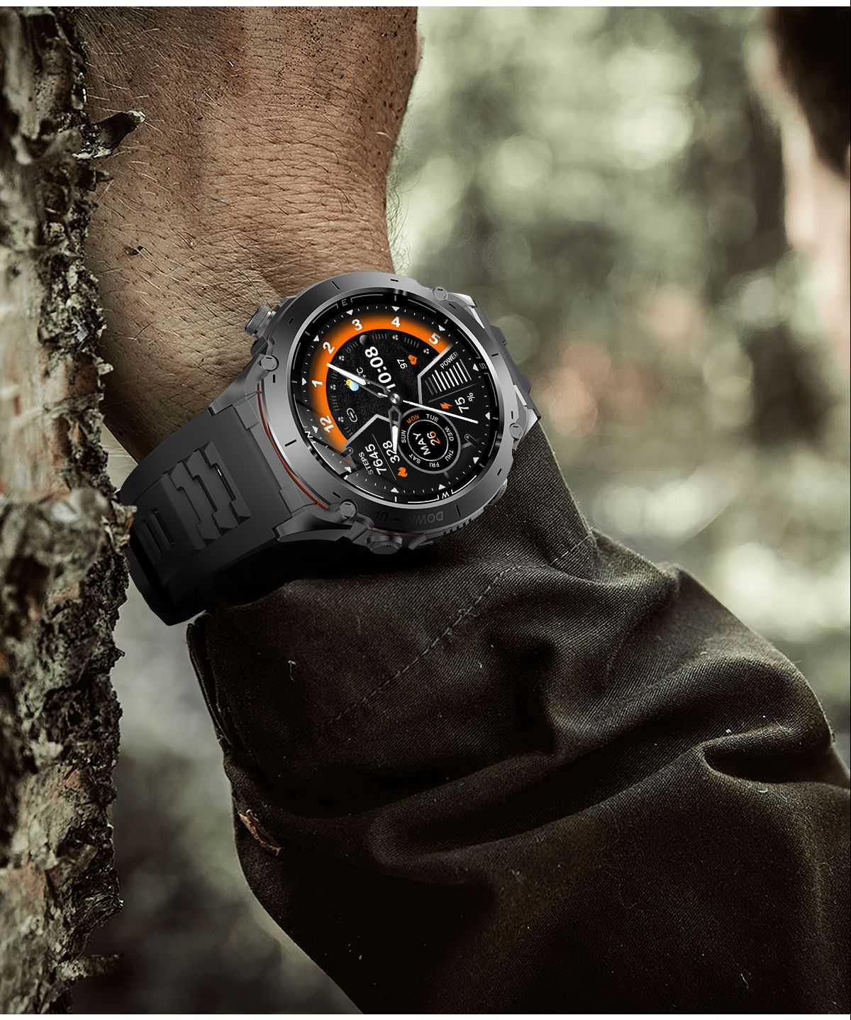 2025 New GUHUAVMI IOS Ultra GPS Smart Watch 10ATM Waterproof Built-in Dual-band GNSS Compass Military Sports Men SWIM Bracelet