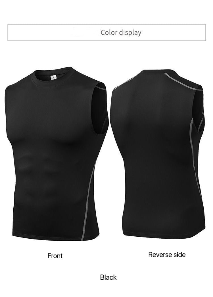 1pcs Men Vest Running Shirt Boys Soccer Shirts Men's Jersey Sportswear Mens Jogging Quick Dry Compression Fitness Top clothe
