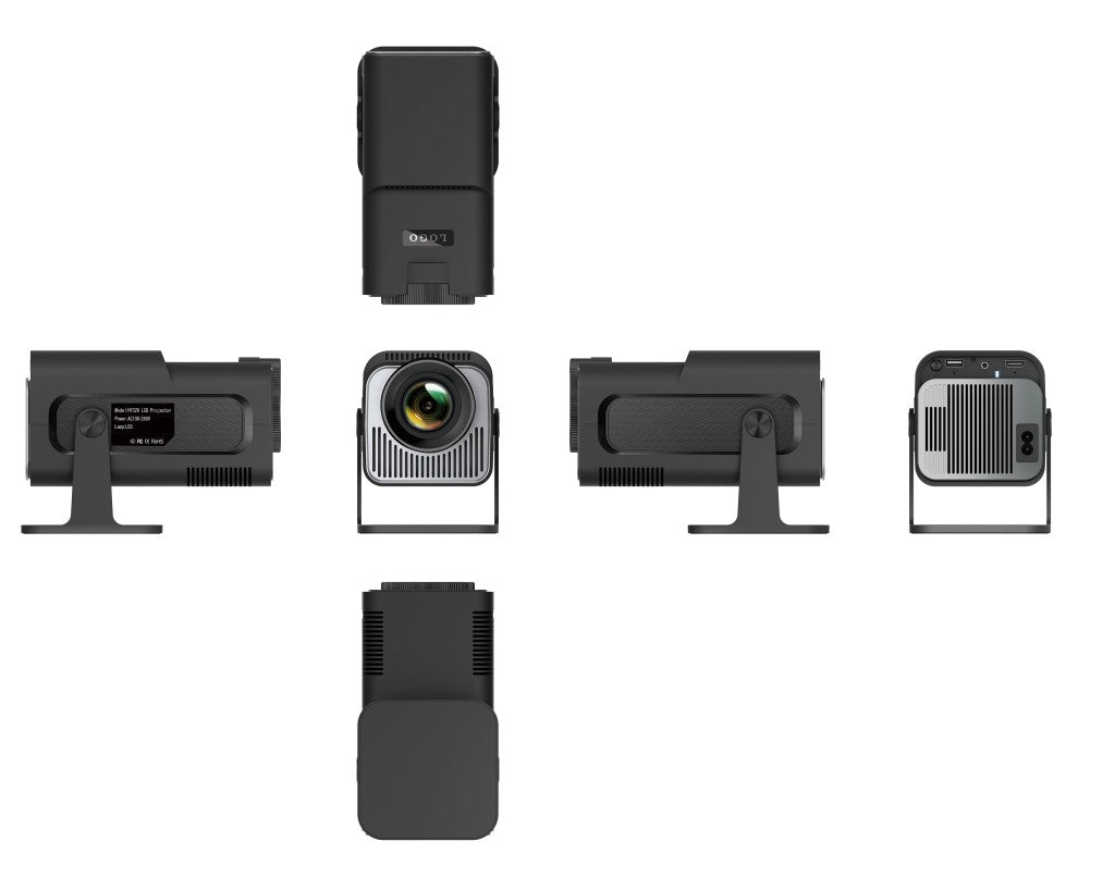 Salange HY320 MINI Android 11.0 Projector LED Beamer Home Cinema 300ANSI 720P WIFI Smart TV HD 1080P 4K Movie