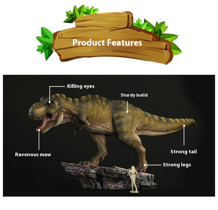 Tyrannosaurus Rex Eternal King Dinosaur Adult and Child Model Toy Figure Desktop Ornament Collection Festival Gift Surprise