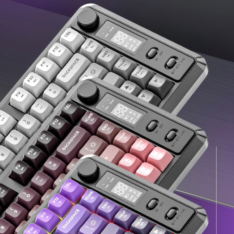 M75 Display Screen Wireless Keyboard, Bluetooth Dual-mode, PBT Gradient Ball Cap, Gaming Keyboard