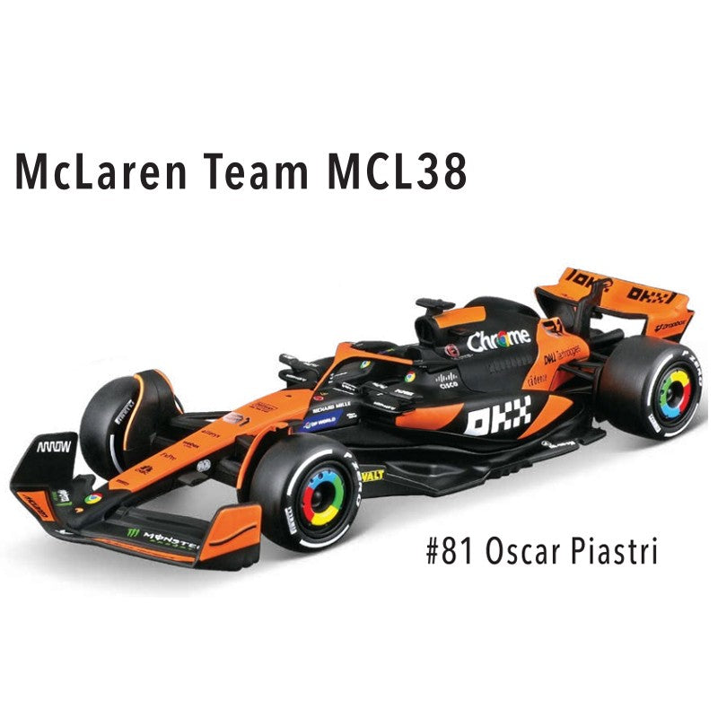 New 2025 F1 Bburago 1:43 Mclaren Mcl39 Miami Gp Monaco Gp Amg W16 F1 Alloy Miniature Diecast Model F1 Champion Mcl38 Toys Gift