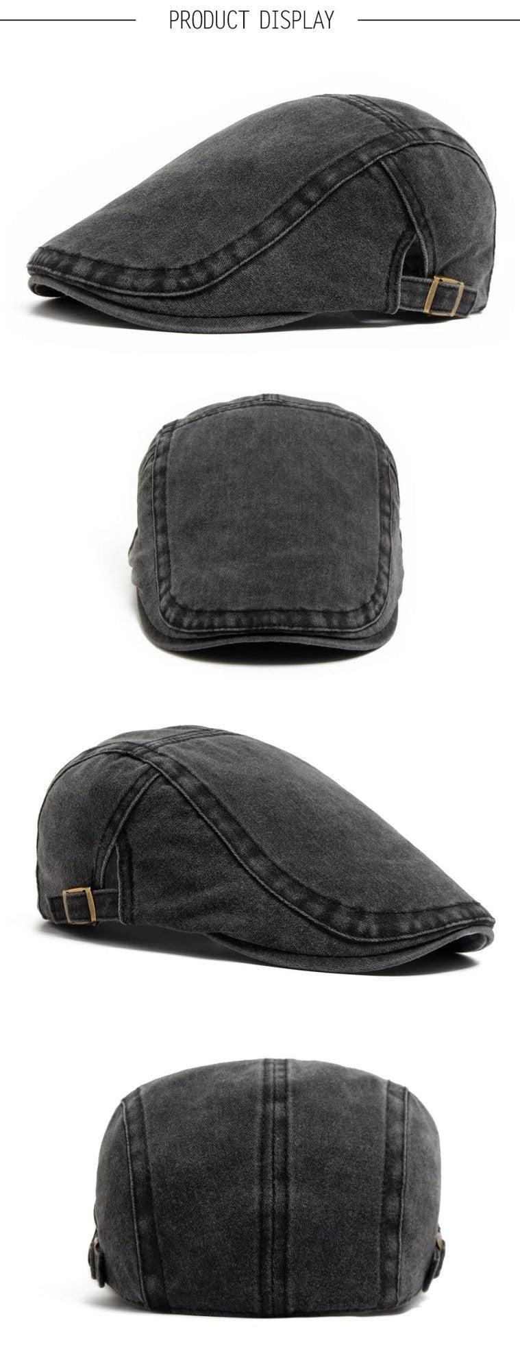 New Vintage Cotton Beret Men Women Fashion Flat Visor Cap Casual Autumn Berets Retro Newsboy Hat Summer Unisex Adjustable