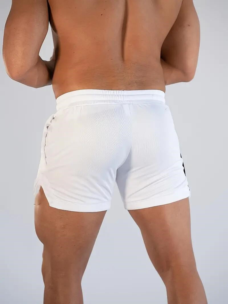 2024 Latest, Fast Drying Breathable Muscle Running Shorts, Marathon Seven Legs, Fitness Beach Pants, Tight Mesh Fabric, Hip Hop
