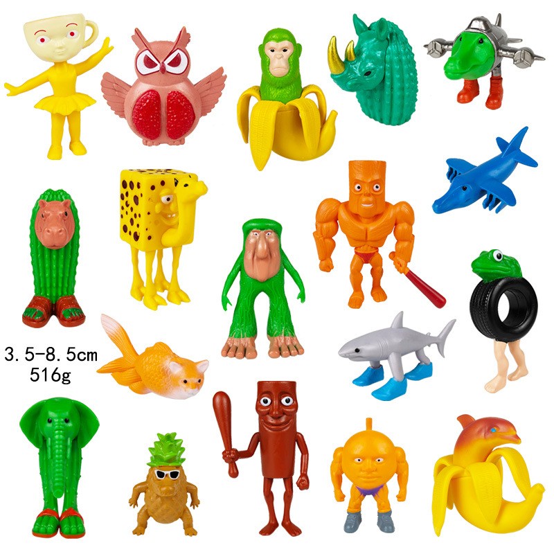 Italian Brainrot Tung Sahur Figure Toy Tralalero Tralala Figures Bombardino Crocodilo Shimpanzini Bananini Model Decor Doll Gift