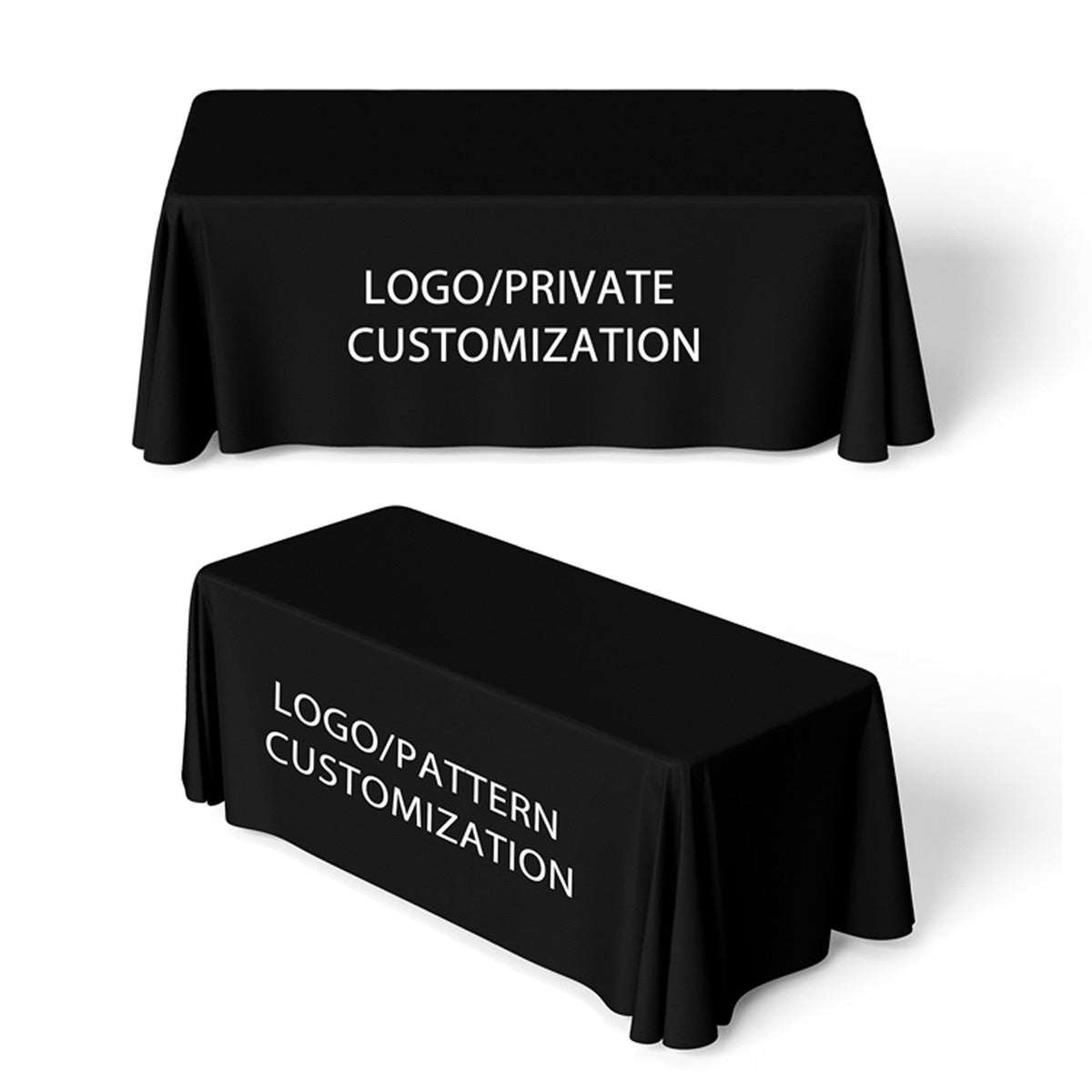 custom tablecloths logo 4FT/6FT/8FT Kitchen Tablecloth Fitted, Washable and Wrinkle Resistant Rectangular Patio Table Cover