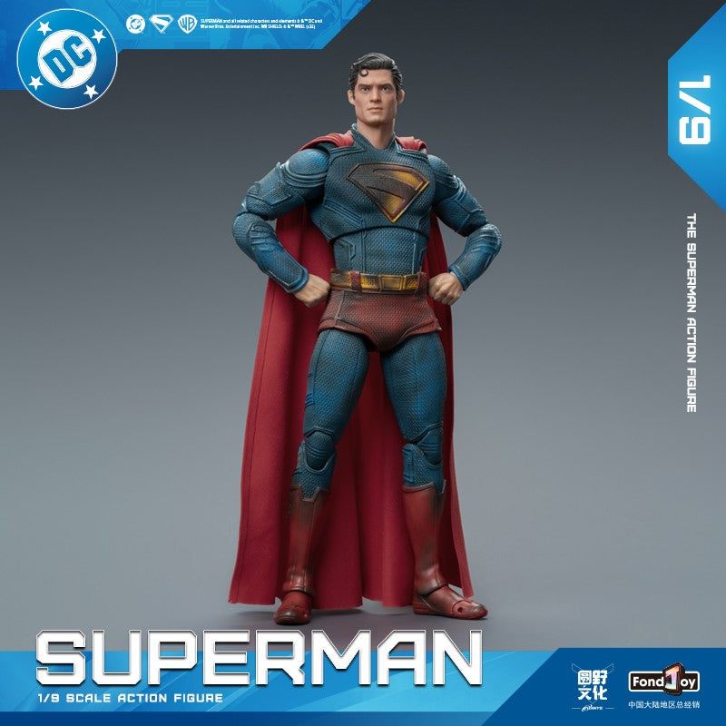 2026Hot Fondjoy Battle Damaged Superman Action Figure David Corenswet 1/9 New Superman Figure Pvc Joint Movable Kid Toy Boy Gift