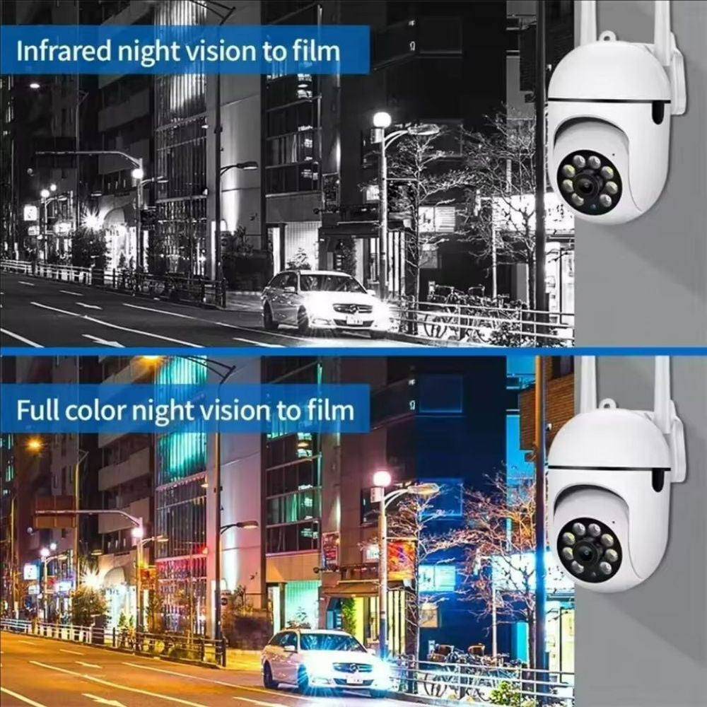 3MP Wifi IP Outdoor Wireless Security Surveillance PTZ Camera 4X Zoom Cameras AI Human Tracking Two-way Audio HD Night Color Cam