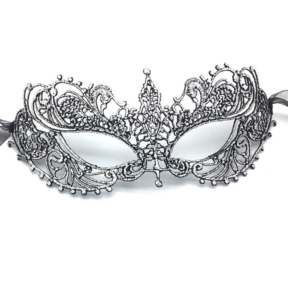 Women Sexy Hollow Lace Masquerade Gold Black Face Mask Princess Party Cosplay Prom Props Costume Nightclub Queen Eye Mask Exotic