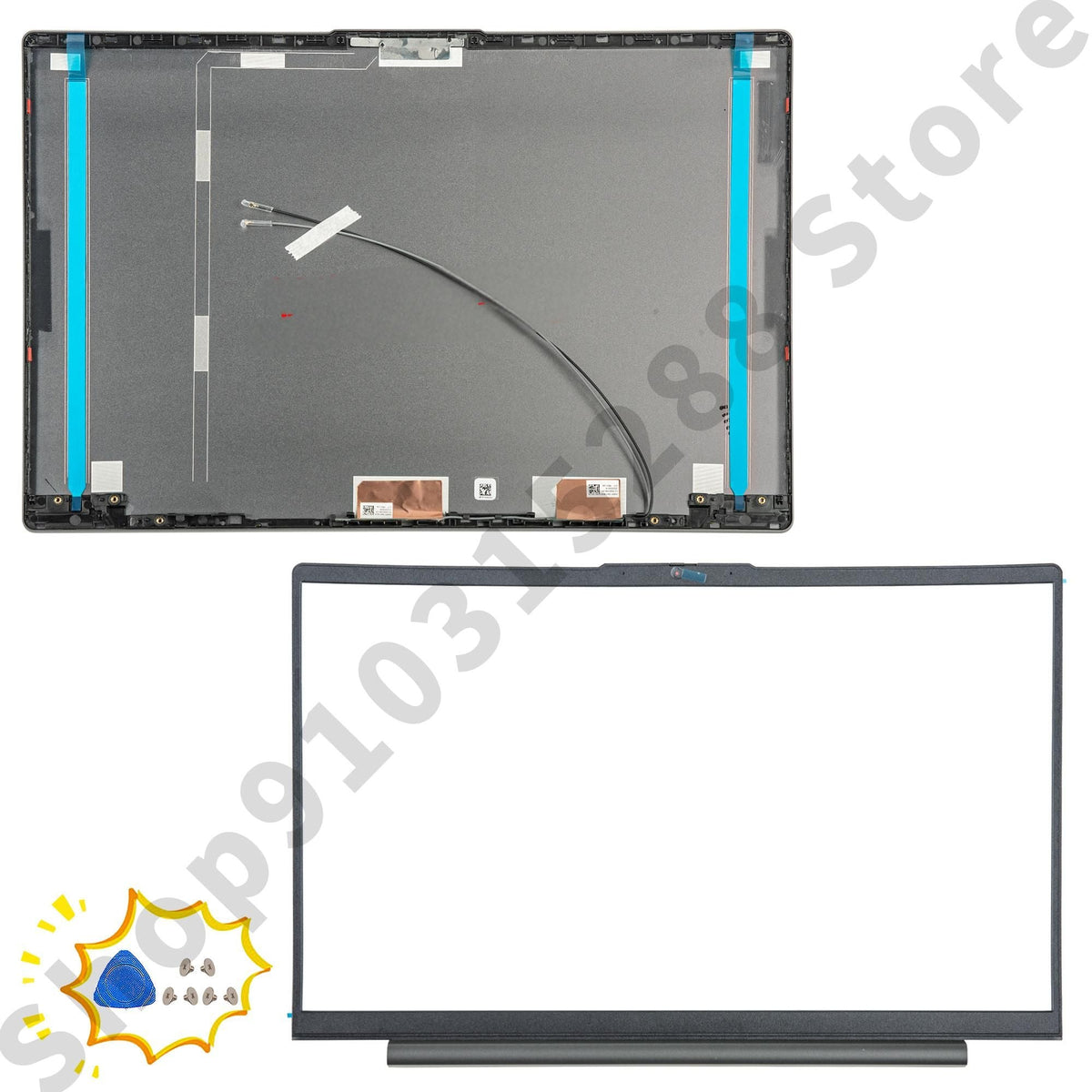 Top Lid Case For Ideapad 5 15IIL05 15ARE05 15ITL05 15ALC05 2020 2021 GS557 LCD Back Cover Repair silver/gray/dark blue Metal