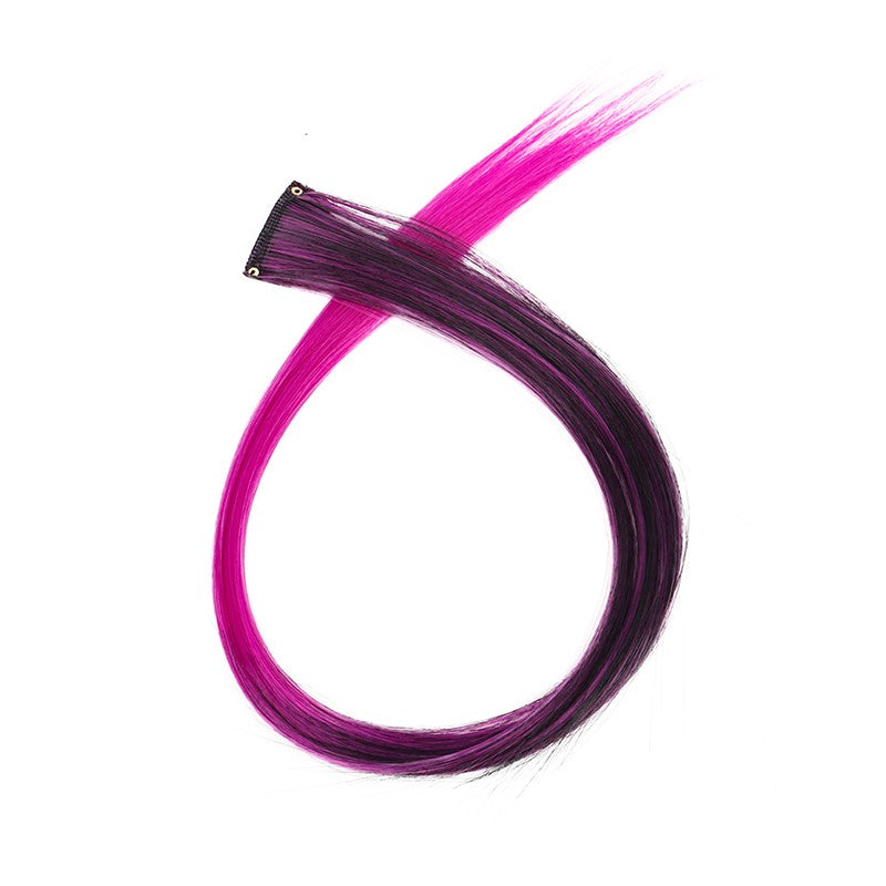 22Inch Synthetic Long Straight Clip In Hair Extensions High Temperature Hairpieces Rainbow Colors Hair Accessories for good 2026