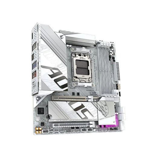 GIGABYTE B850M AORUS ELITE WIFI6E ICE New Motherboard supports up to AMD Ryzen 9000 series 12+2+2 power supply / Socket AM5